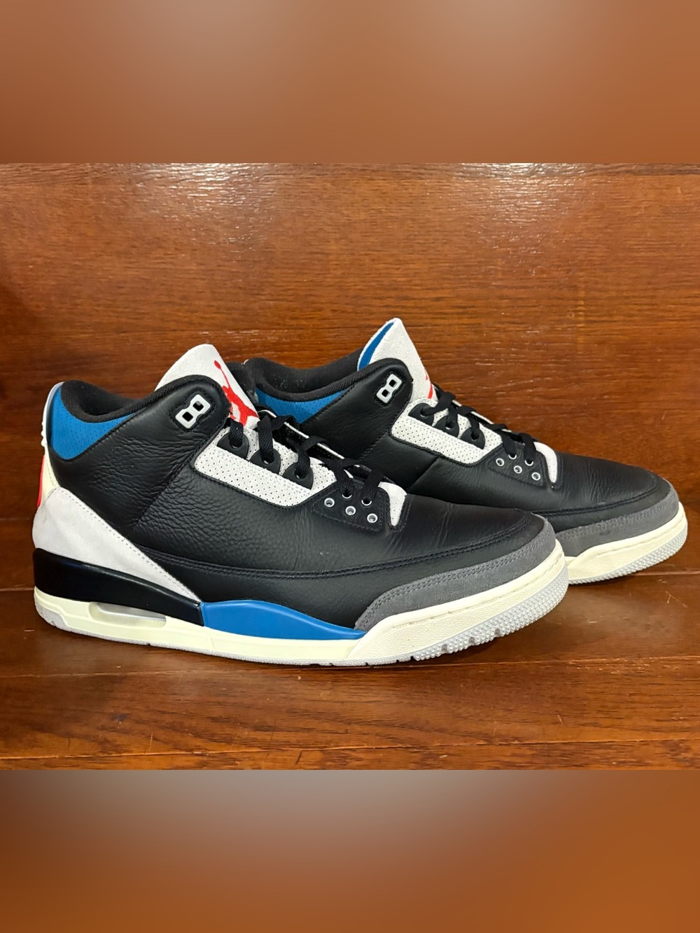 Air Jordan 3 Retro OG Black/Chile Red/Neutral Grey 13 Men